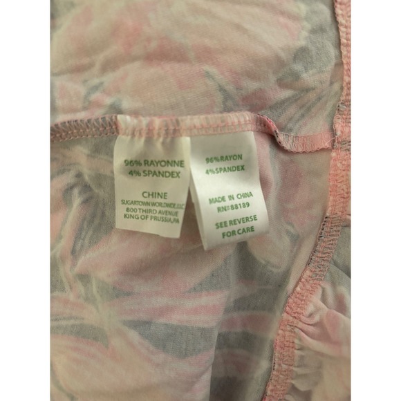 Lilly Pulitzer Jessalynne Wrap Romper Inky Navy Flamingo Ruffle Small - Picture 4 of 6